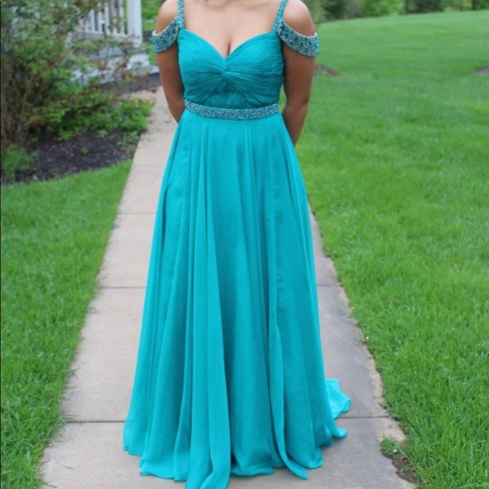 Sherri Hill Beaded Tulle Prom Dress